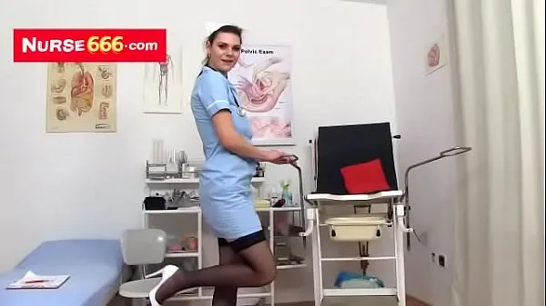 Guarda Kristyna a filthy Czech nurse pussy play at gyno clinicil nuovo canale