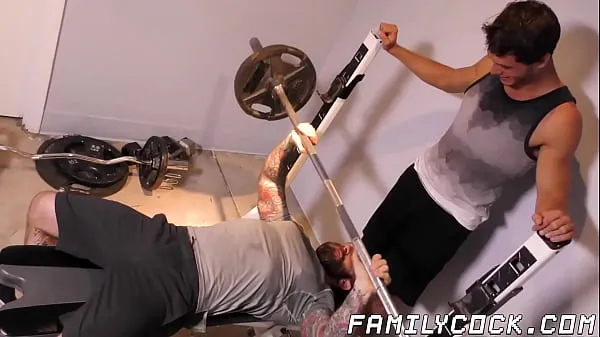 Watch Hunky stepdad hammering twinks tight ass after workout new Tube