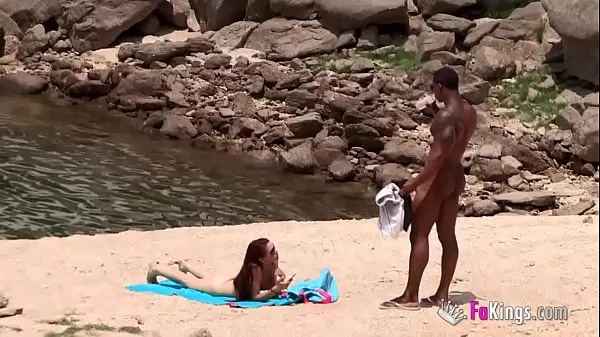 Watch The massive cocked black dude picking up on the nudist beach. So easy, when you're armed with such a blunderbuss new Tube