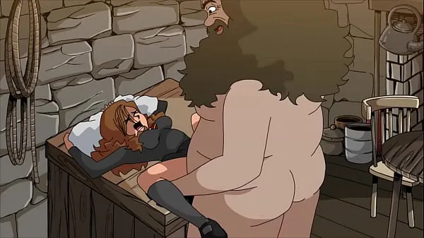 Regardez Un gros homme détruit la chatte d'une jeune fille (Hagrid et Hermionenouveau tube