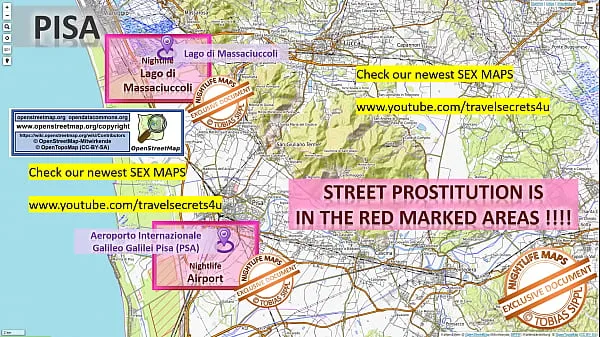 Mira Mapa de prostitución callejera de Pisa, Italia. Italien con Indicación donde encontrar Streetworkers, Freelancers y Burdeles. También te mostramos el Bar, la Vida Nocturna y el Barrio Rojo de la Ciudad tubo nuevo