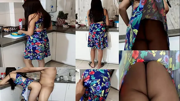 Regardez ne voudra pas dire à maman que tu m'as baisé quand je cuisinais - Beau-père Bravo profite de sa belle-fille dans la cuisine - SEE FULL VIDEOnouveau tube