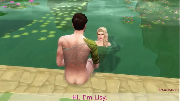 Bekijk Sims 4 Innocent blonde fucked by a stranger on an island by the pool, my real voice nieuwe Tube